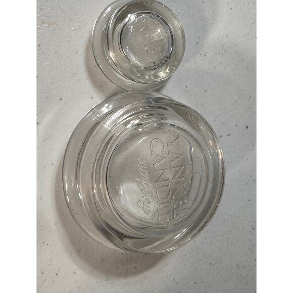 Yankee Candle Original Glass Jar Toppers – Set of 2 - Picture 1 of 2